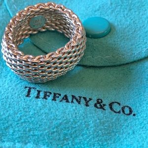 Tiffany & Co. Sterling Silver Mesh Ring Size 6